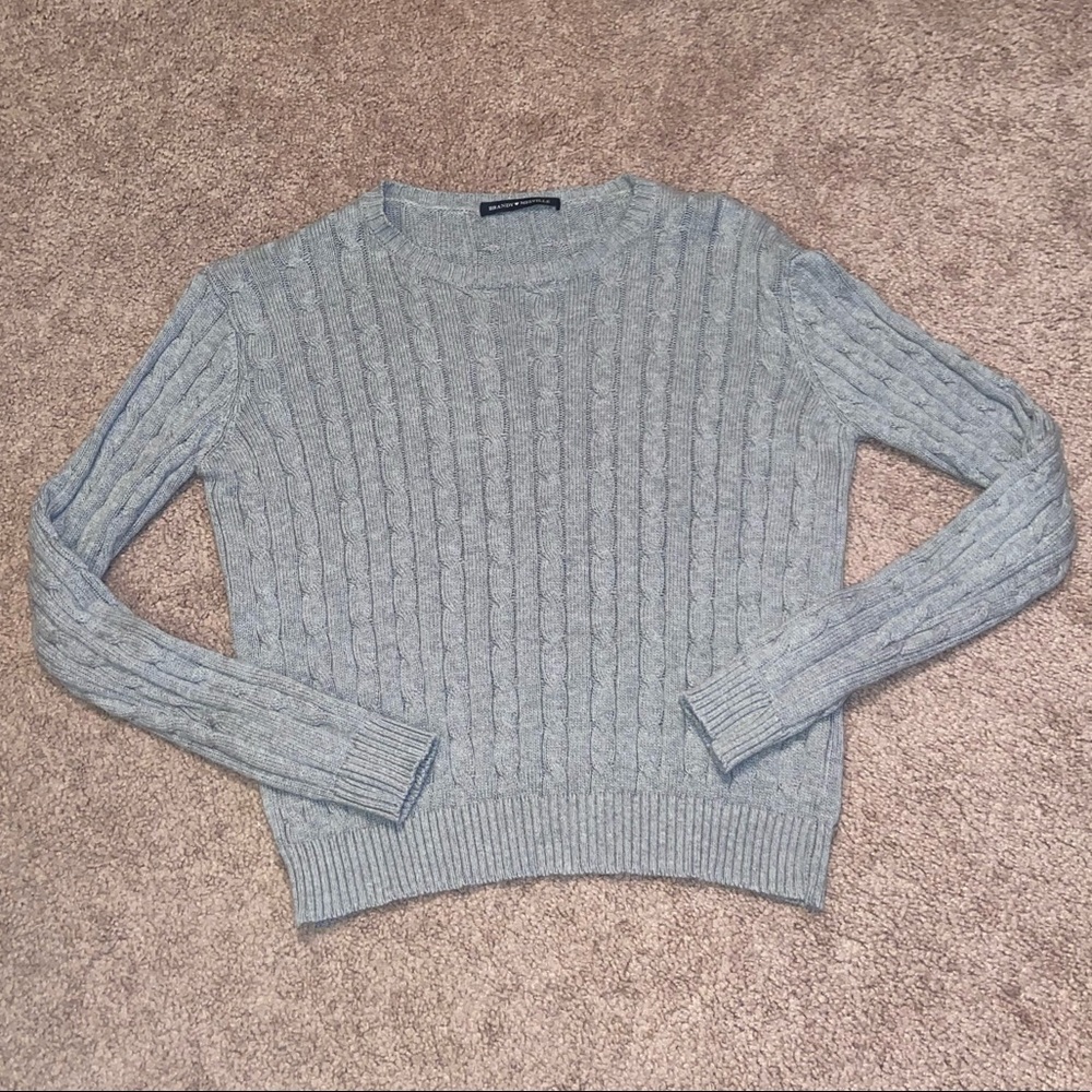 gray brandy melville sweater